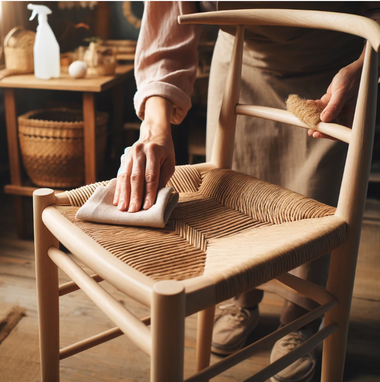 nettoyage chaise en bois